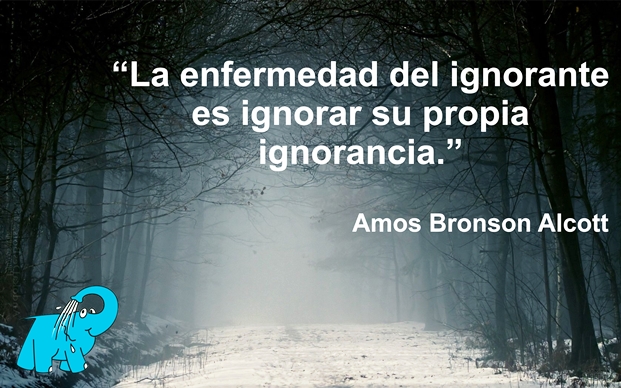 Una Enseñanza de Amos Bronson Alcott en la Frase del Día del Elefante Azul de Avilés.